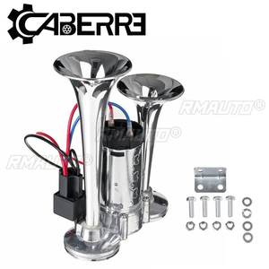 Klaxon électrique super puissant 300DB 12V à double trompette avec électrovanne pour voiture, SUV, camion, poids lourd, camping-car, bateau - Product Image 1