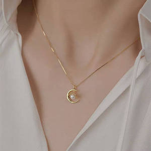 Collier pendentif de mode, bijoux fins, collier en argent 925, bijoux pour femmes, bijoux en argent sterling 925, perle - Product Image 2