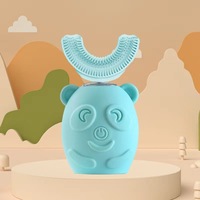 Cepillo de dientes eléctrico sónico en forma de U para niños recargable con pantalla LED y cerdas suaves alimentado por USB para uso doméstico