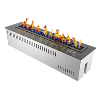 Cheminée à bioéthanol blanche de 760 mm, 220 V, encastrable, électrique, autonome, garantie anglaise de 5 ans pour usage domestique et hôtelier