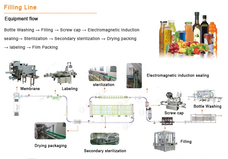 Full Automatic Fruit Juicer Production Line Stainless Steel SUS304