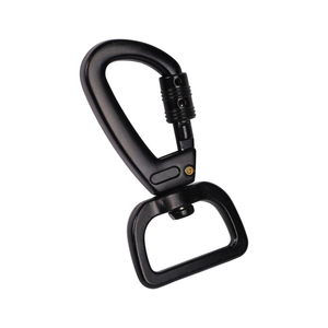 Pet döner köpek tasma için kendinden kilitleme fonksiyonu toka <span class=keywords><strong>Metal</strong></span> karabina ile maliyet etkin çinko alaşımı köpek tasması döner yaylı kanca - Product Image 5