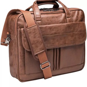 Maletín de Cuero de Alta Calidad para Hombre, Estilo Vintage, Personalizado, de 15.6 Pulgadas, Impermeable, Duradero, de Gran Capacidad, Ligero y Suave - Product Image 6