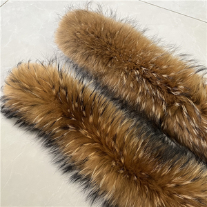 Recorte de <span class=keywords><strong>Pelo</strong></span> de Mapache Marrón para <span class=keywords><strong>Cuello</strong></span> de Piel de Capucha - Product Image 6