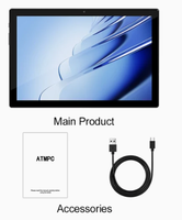 Tablette Tactile ATMPC 10.1 Pouces 5G Wifi, Octa Core, 128 Go avec Stylet, Souris et Clavier – Tableta Android Pas Chère