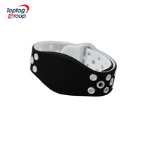 Bracelet de paiement réglable en silicone étanche RFID avec mini-étiquette pour usage hôtelier, plusieurs couleurs