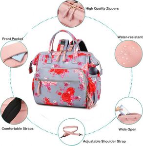 Sac à langer multifonctionnel, imperméable, pratique pour les voyages, unisexe, avec étui pour sucette pour bébés - échantillon gratuit - Product Image 2