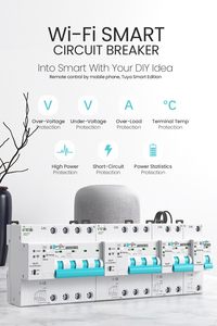 API TO-QCB2 Tuya 3P 1-63A 스마트 라이프 타이머 자동 무선 인터럽터 지구 누출 측정 회로 차단기 재폐쇄 - Product Image 6