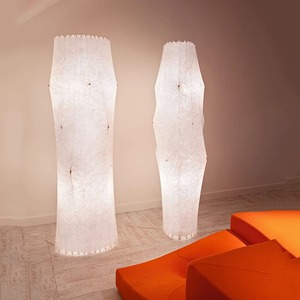 Lampe sur pied en soie style Wabi-mono Wabi-sabi, lampe de salon de style japonais pour maison d'hôtes, salon, chambre à coucher Fantasma - Product Image 3