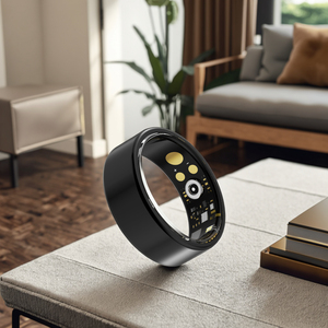 Anneau intelligent R11M pour <span class=keywords><strong>le</strong></span> suivi à distance des amis, moniteur de fréquence cardiaque, <span class=keywords><strong>d</strong></span>'<span class=keywords><strong>oxygène</strong></span> sanguin et de sommeil avec fonction photo intelligente - Product Image 2