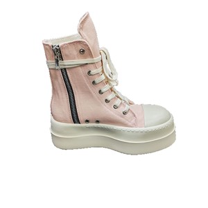 <span class=keywords><strong>Stivaletti</strong></span> alti da donna di design Casual in tela Street Style <span class=keywords><strong>con</strong></span> suola spessa scarpe stringate - Product Image 3