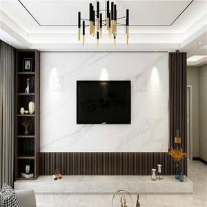 Meuble <span class=keywords><strong>mural</strong></span> moderne de luxe léger en pierre, décoration murale en carrelage, meuble <span class=keywords><strong>TV</strong></span> en marbre - Product Image 6