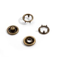 Boutons-pression en acier inoxydable coloré en forme de cinq griffes, en cuivre, creux, pour ceintures en sangle, boutons pour tissu, pressions DIY, en stock