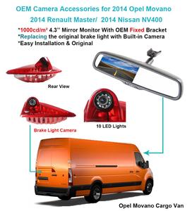 Tầm Nhìn Ban Đêm Dừng Đèn Dự Phòng Đèn Phanh <span class=keywords><strong>Camera</strong></span> Lùi Cho Renault Master NV400 Opel Movano - Product Image 6