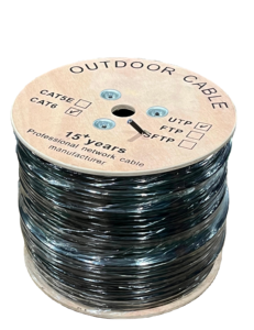 Cable de Red para Exteriores Cat5 Cat6 para Cámara, Cable <span class=keywords><strong>UTP</strong></span> Ethernet LAN Cat6 Blindado, Caja de 305m <span class=keywords><strong>UTP</strong></span> FTP SFTP - Product Image 1
