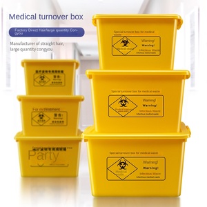 Yüksek kaliteli 100L60L40L20L kalınlaşmak plastik hastane saklama kabı tıbbi atık ciro kutusu tıbbi Transfer kutusu - Product Image 2