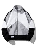Veste coupe-vent légère en nylon ripstop 100% pour homme, résistante à l'eau, softshell, fermeture éclair, fabrication sur mesure, étiquette privée