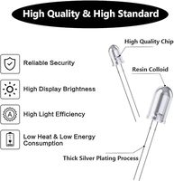 Lentille de dôme 3mm/5mm Dip Led Lampes Trou Diffusé Led Diodes Électroluminescentes Diodes Électroluminescentes Blanc/rouge/bleu/jaune/orange Flash Led Diodes