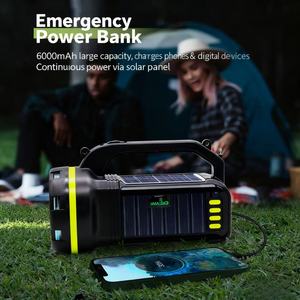 Lámpara de señal de reflector solar de alta calidad de larga duración para rescate de emergencia Camping pesca senderismo linterna solar - Product Image 4