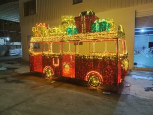 Gran colorido 3D tren escultura pantalla LED festiva Navidad <span class=keywords><strong>calle</strong></span> exterior decoración IP65 luces con motivos clasificados - Product Image 6