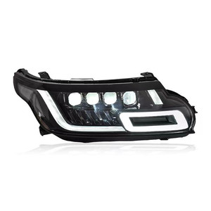 Lampada frontale a LED per Range Rover Sport L494 Upgrade 4 Eyes LED faro 2013-2017 aggiornamento a 2018 - Product Image 2