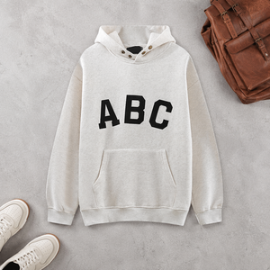 <span class=keywords><strong>Sudadera</strong></span> con Capucha 100% Algodón para Hombre, Estilo Urbano, con Estampado <span class=keywords><strong>FOG</strong></span> y Letras ABC, Talla Grande - Product Image 4