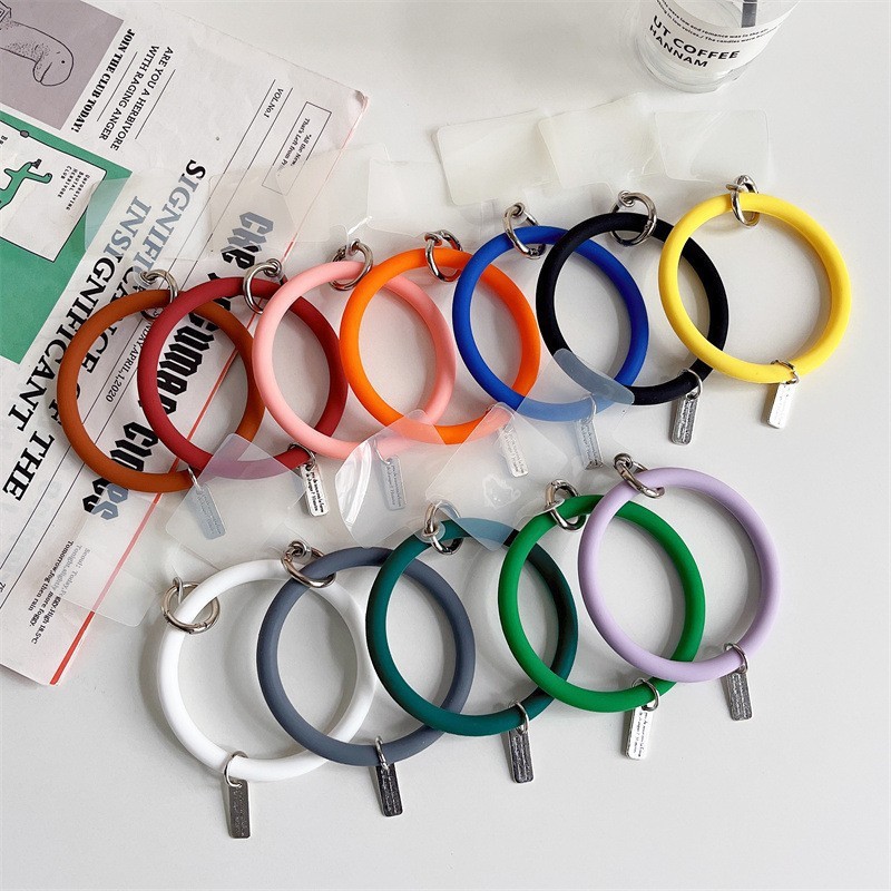 Silicone Breakaway Round Beads Lanyard Keychain Pencil Necklaces Eco-friendly Customized Color for Teacher Gifts