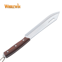 Ensemble de couteaux de boucher Cuisine à domicile Cuisine comprend Chef Couteau à découper Tomate Viande Coupe avec manche en bois Pakka