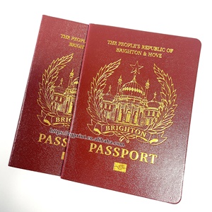 Libro de pasaporte impreso personalizado Cuero de corcho materia prima Impresión de pasaporte - Product Image 5