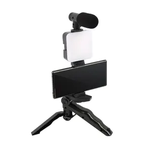 Diskon Besar Lampu Cincin Selfie Kecantikan Meja Tiktok Mikrofon Streaming Lampu Cincin LED dengan Dudukan Ponsel Tripod Berdiri