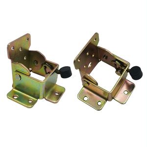 <span class=keywords><strong>Bisagra</strong></span> Plegable Autoblocante de Hierro de 90 Grados, Conector Fijo, Unión de Bloqueo Frontal Extendida para Muebles y Mesas (2.0MM) - Product Image 5