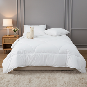 Edredón Termorregulador para Todas las Estaciones, Transpirable, con Funda 100% Algodón Natural, Relleno de Lana de Alpaca Premium Ecológica y Sostenible - Product Image 1