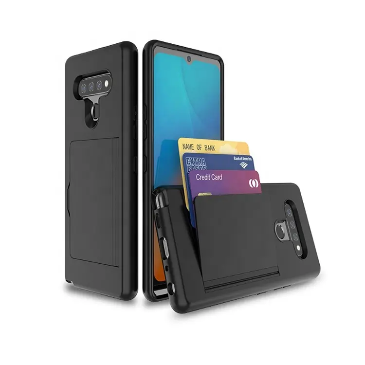 2020 جديد نمط Tpu Pc فليب حامل بطاقة حقيبة هاتف محمول لشركة إل جي ستايلو 6