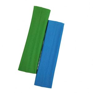 Fashionable Candy-Colored Custom logo <b>Elastic</b> Sports <b>Headband</b> Solid Color Yoga Exercise Sweat Hair Band - Product Image 2