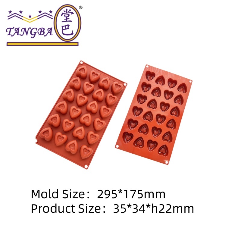 RED-Heart-shaped silicone mold