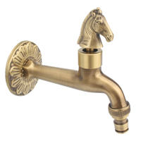 Haute qualité Antique laiton Bibcock mitigeur extérieur robinet en céramique décoratif jardin robinet/Machine à laver mitigeur d'eau
