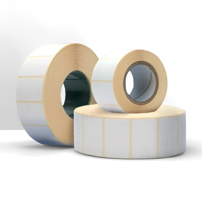 Étiquette supérieure + Papier glassine jaune