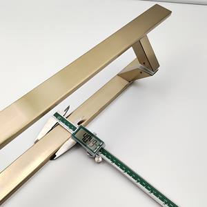 Luxe Exterieur Ingang Voor Houten Deurklink Hotel Custom Deurklink 24 Inch Roestvrijstalen 304 Glazen Deurtrekgreep - Product Image 3