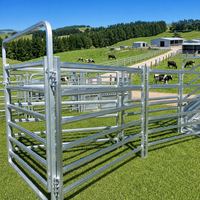 Panneaux de clôture pour bétail galvanisés à chaud, enclos portables pour animaux, portails de ferme en acier pour bovins, chevaux, moutons