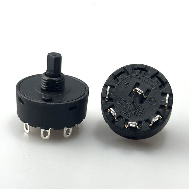 RV005 3A 10A 250VAC Round Rotary Switches 6pin 5 Position Rotary Switch for Blender Selector