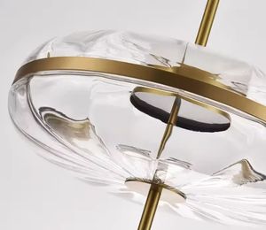 Lámpara colgante de calabaza de diseño moderno para restaurante Luz colgante de vidrio blanco - Product Image 6