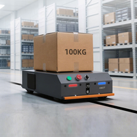 Robot AGV à Navigation Magnétique et Évitement d'Obstacles par Laser pour la Manutention Automatisée des Matières Premières en Usine Intelligente et le Transfert de Cargaisons en Entrepôt