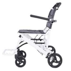 Sedia a rotelle manuale leggera portatile in lega di alluminio approvata dalla compagnia aerea per disabili - Product Image 1