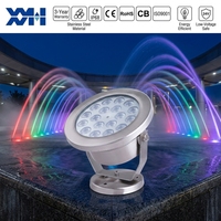 Projecteur LED RGB DMX submersible CE IP68 étanche et résistant à la corrosion pour fontaines, idéal pour hôtels, jardins et projets commerciaux
