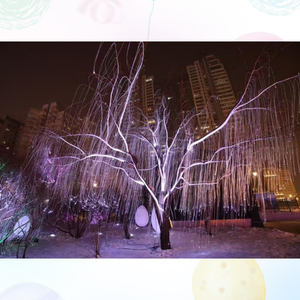 3*0.75mm Cascade Sparkle Outdoor LED Fiber Optic Tree Lights 400pcs + 45w LED Light Engine Remote Control - Product Image 6
