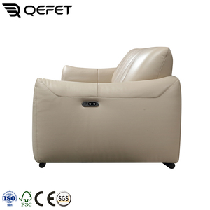 Bộ ghế <span class=keywords><strong>sofa</strong></span> hiện đại cao cấp ba chỗ ngồi bằng da nâu, có thể kéo dài, kiểu mô đun, dùng cho phòng khách, có chức năng ngả lưng điện. - Product Image 4