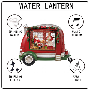 Decorazioni Natalizie USA Best Seller: Lanterna USB con Globo di Neve e <span class=keywords><strong>Babbo</strong></span> <span class=keywords><strong>Natale</strong></span>, Ornamenti Natalizi per la Casa - Product Image 2