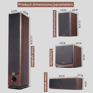 Tháp 7.1 rạp hát tại nhà hệ thống âm thanh vòm bằng gỗ Nhà hát hệ thống với bộ khuếch đại kỹ thuật số hỗ trợ 3D/8K - Product Image 6