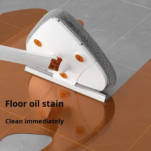 Serpillère rotative à 360° avec bac en plastique, lavage mains libres <span class=keywords><strong>pour</strong></span> nettoyer les coins, les plafonds et les sols, essorage automatique - Product Image 4
