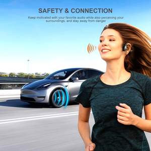 Auriculares de Conducción Ósea Aamft, Bluetooth 6.0, Inalámbricos de Oreja Abierta con Micrófono, 10 Horas de Reproducción, Resistentes al Agua IPX4, para Uso Deportivo - Product Image 3